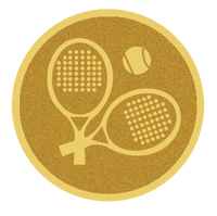 DISCO DORADO AUTOADHESIVA PADEL