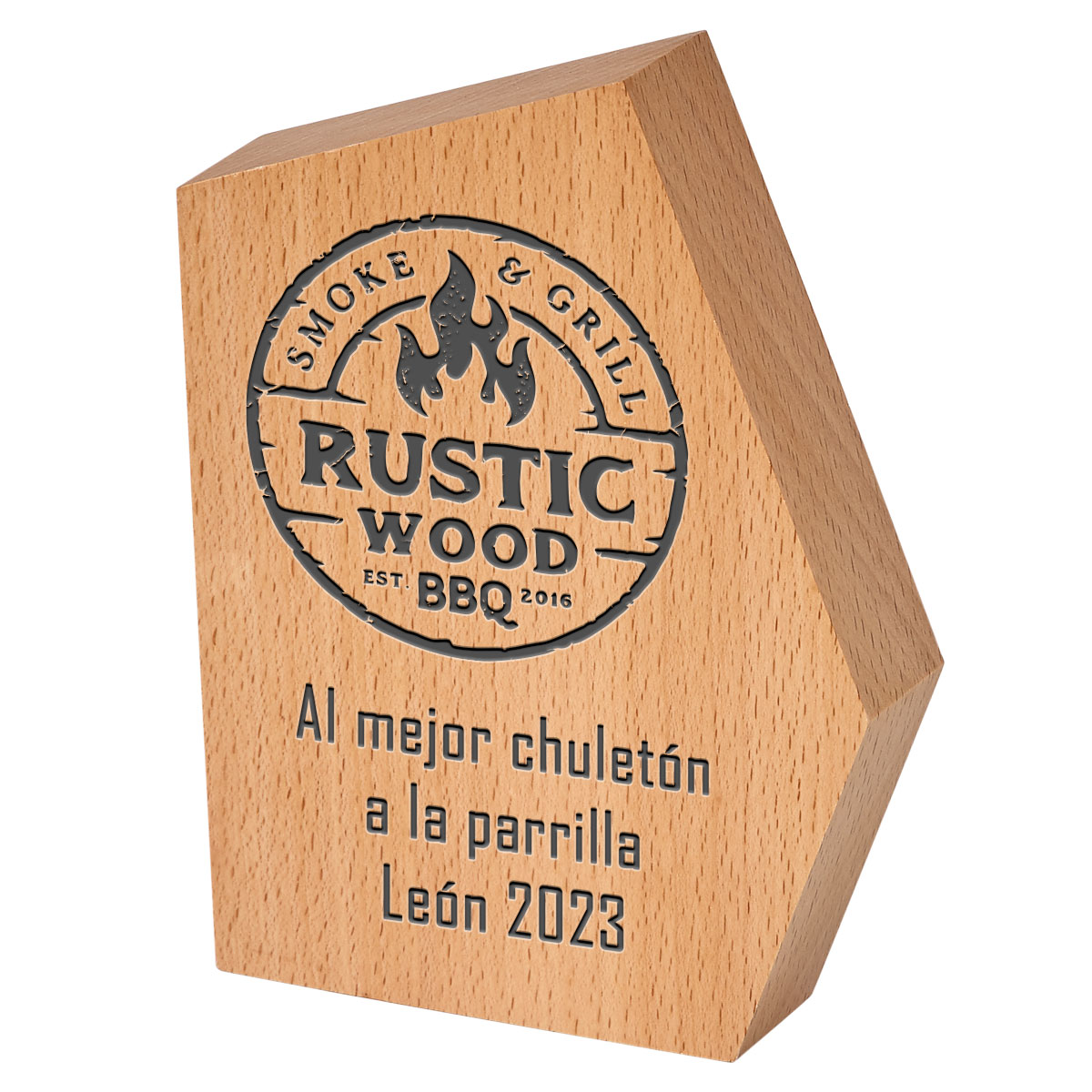 Trofeo de madera