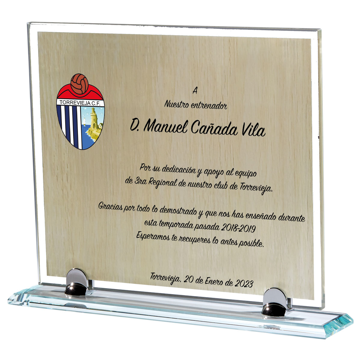 PLACA CONMEMORATIVA