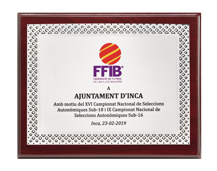 PLACA CONMEMORATIVA
