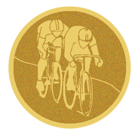 DISCO DORADO AUTOADHESIVA CICLISMO