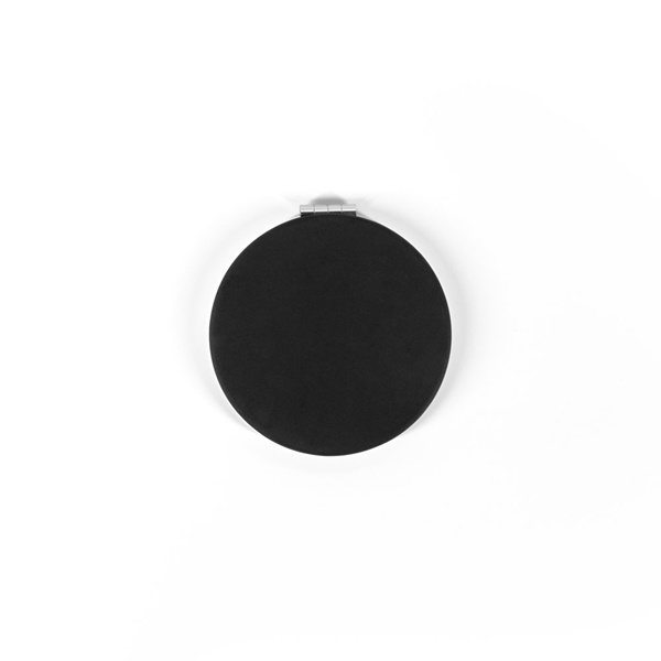 FREYA. Espejo redondo de doble cara con exterior de PU mate