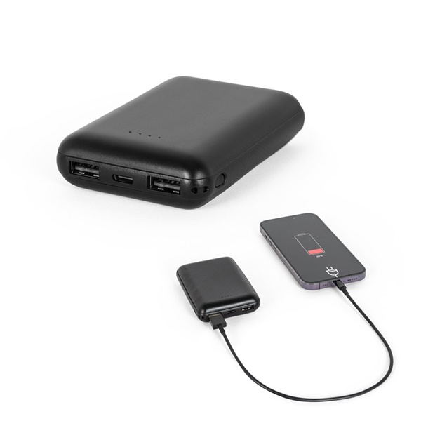 LEAKEY 8. Batería externa de 8'000 mAh en ABS reciclado (100% rABS)