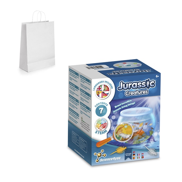Jurassic Pets Kit III. Juego educativo suministrado con una bolsa de regalo de papel kraft (90 g/m²)