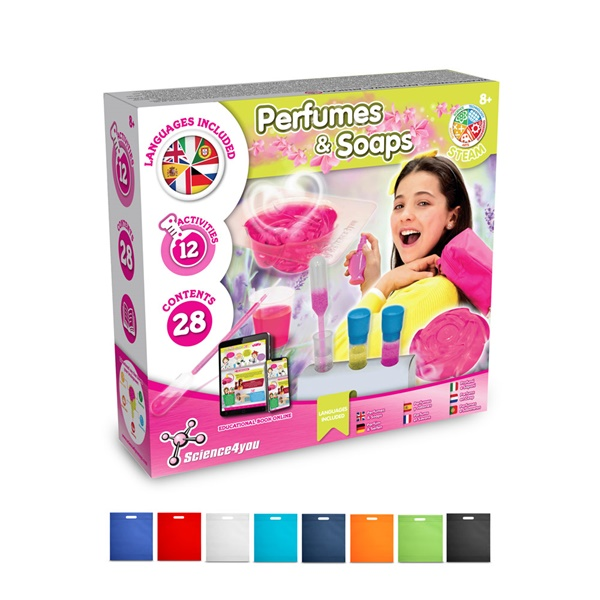 Perfume & Soap Factory Kit IV. Juego educativo suministrado con una bolsa de regalo de non woven (80