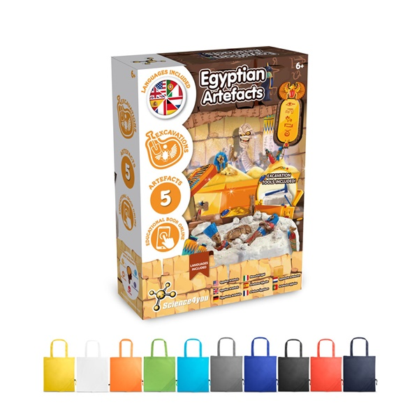 Ancient Egypt Excavation Kit V. Juego educativo suministrado con una bolsa de regalo plegable de 190