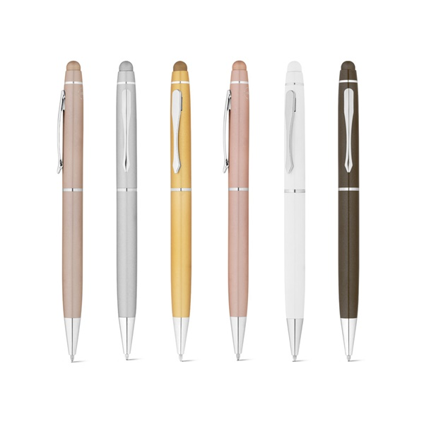 JULIE. Bolígrafo de aluminio reciclado (100% rAL) con punta táctil