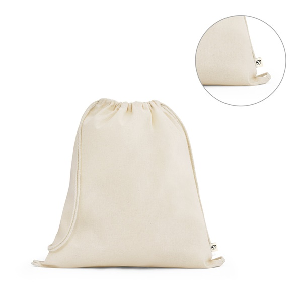 BELIZE. Bolsa tipo mochila 100% algodón orgánico (140 g/m²)
