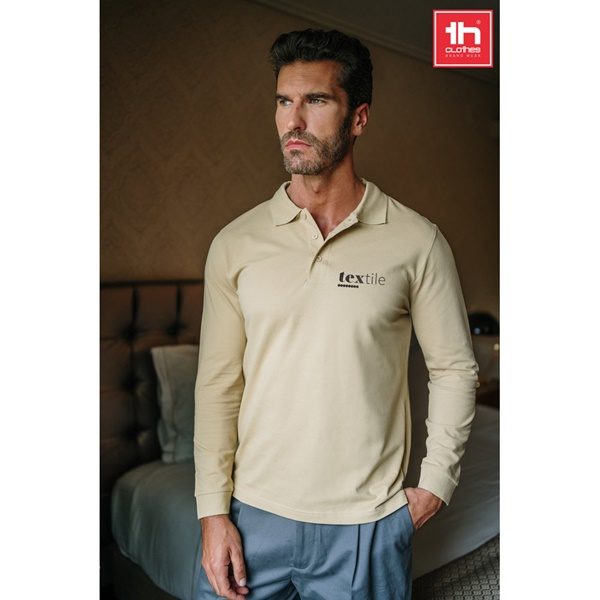 THC BERN. Polo de manga larga para hombre